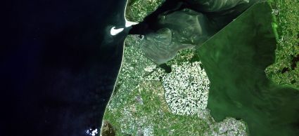 Satellietbeeld Noord-Holland Noord