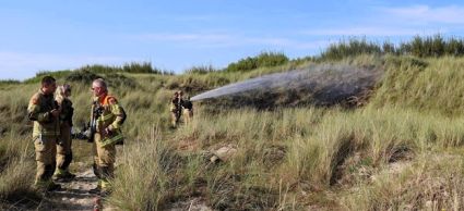 Natuurbrand duingebied De Cocksdorp Texel juli 2024