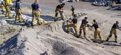 Praktijktesten brandweer en HHNK bij wateroverlast