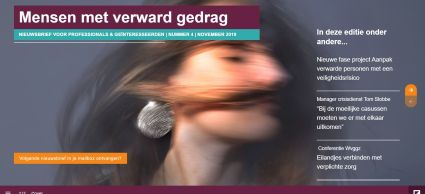 Dit is de cover van de vierde nieuwsbrief 'mensen met verward gedrag'