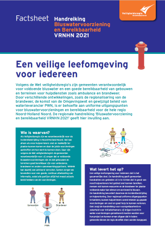 Voorbeeldweergave van de factsheet bij de handreiking bluswatervoorziening en bereikbaarheid