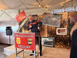 Arno van Berkel die een woordje doet