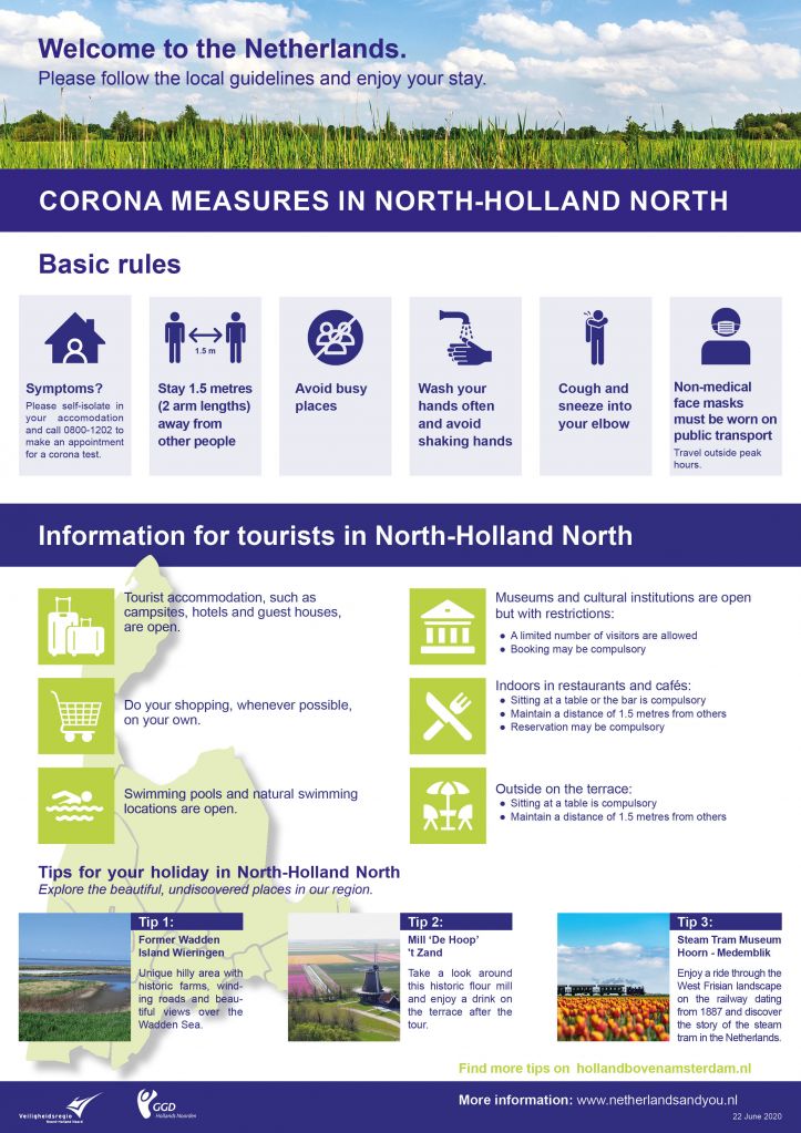 Tourist information flyer English